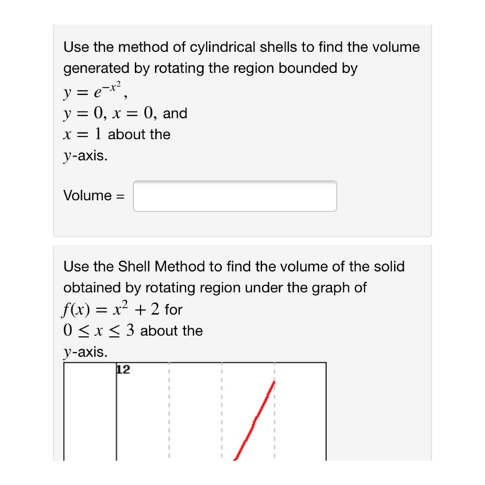 shell method volume calculator shell method volume calculator