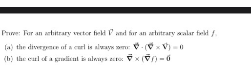 Arbitrary Vector Examples Solved Prove: For an arbitrary vector field V and for an | Chegg.com