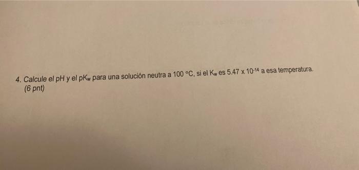Solved Calculate the pH and pKw for a neutral solution at | Chegg.com