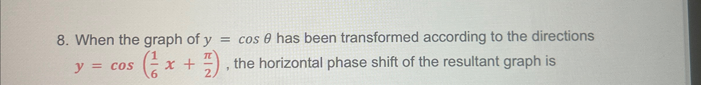 COS GRAPH TRANSFORMATIONS CALCULATOR visual data 4