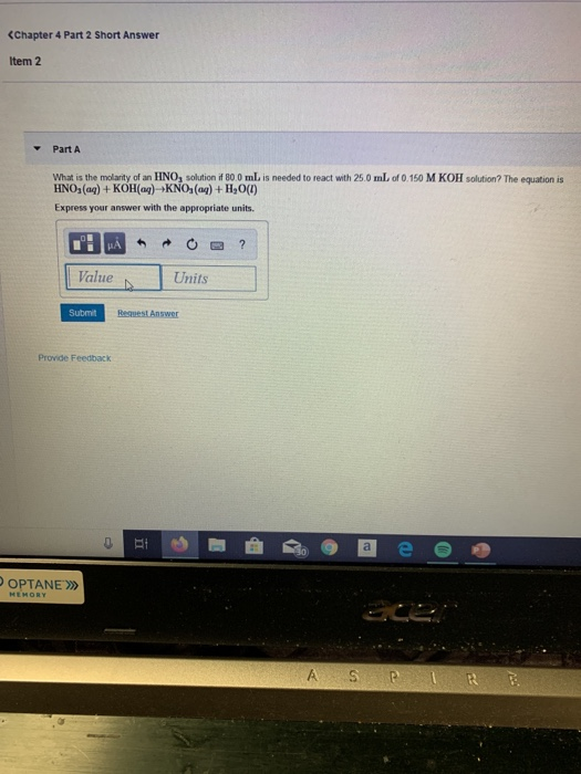 Solved (Chapter 4 Part 2 Short Answer Item 2 Part A What is | Chegg.com