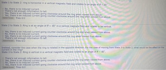 Solved A ring is rotating through a constant magnetic field. | Chegg.com