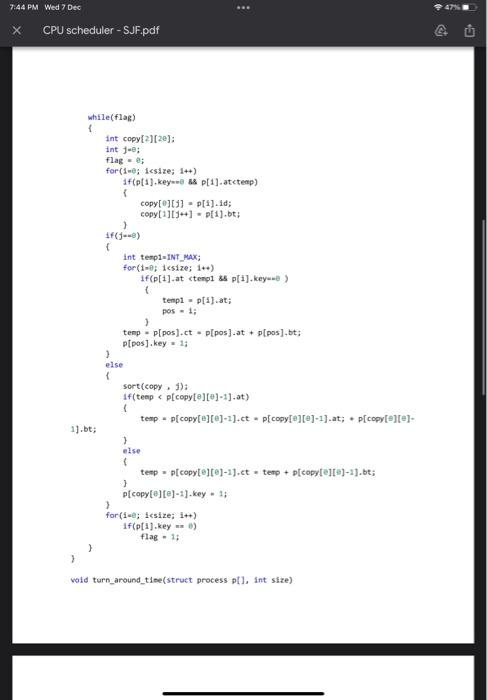 Solved Q: The task in this project is write a C code to | Chegg.com