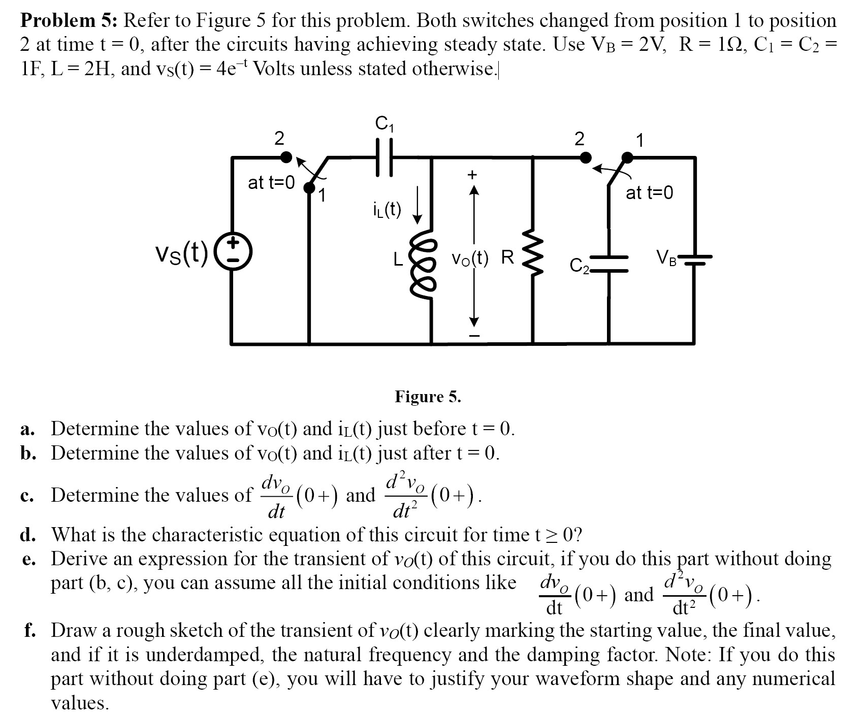 Solved Problem 5: Refer to Figure 5 ﻿for this problem. Both | Chegg.com