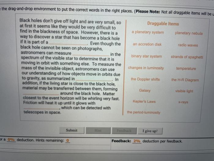 Solved the draganddrop environment to put the correct