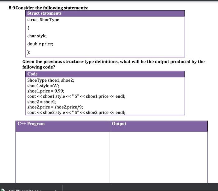 Solved 3.7 Define a struct, movieType, to store the | Chegg.com