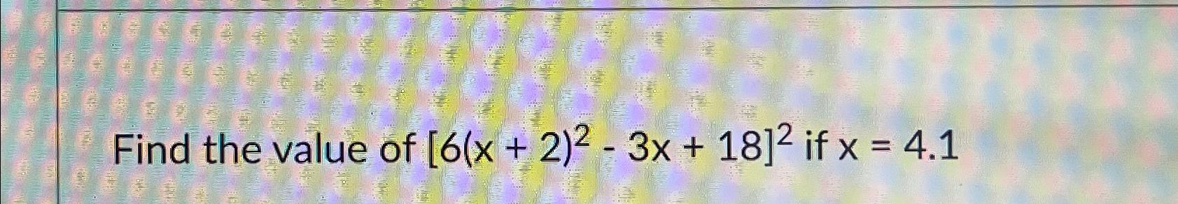 find the value of x 3x 2 46