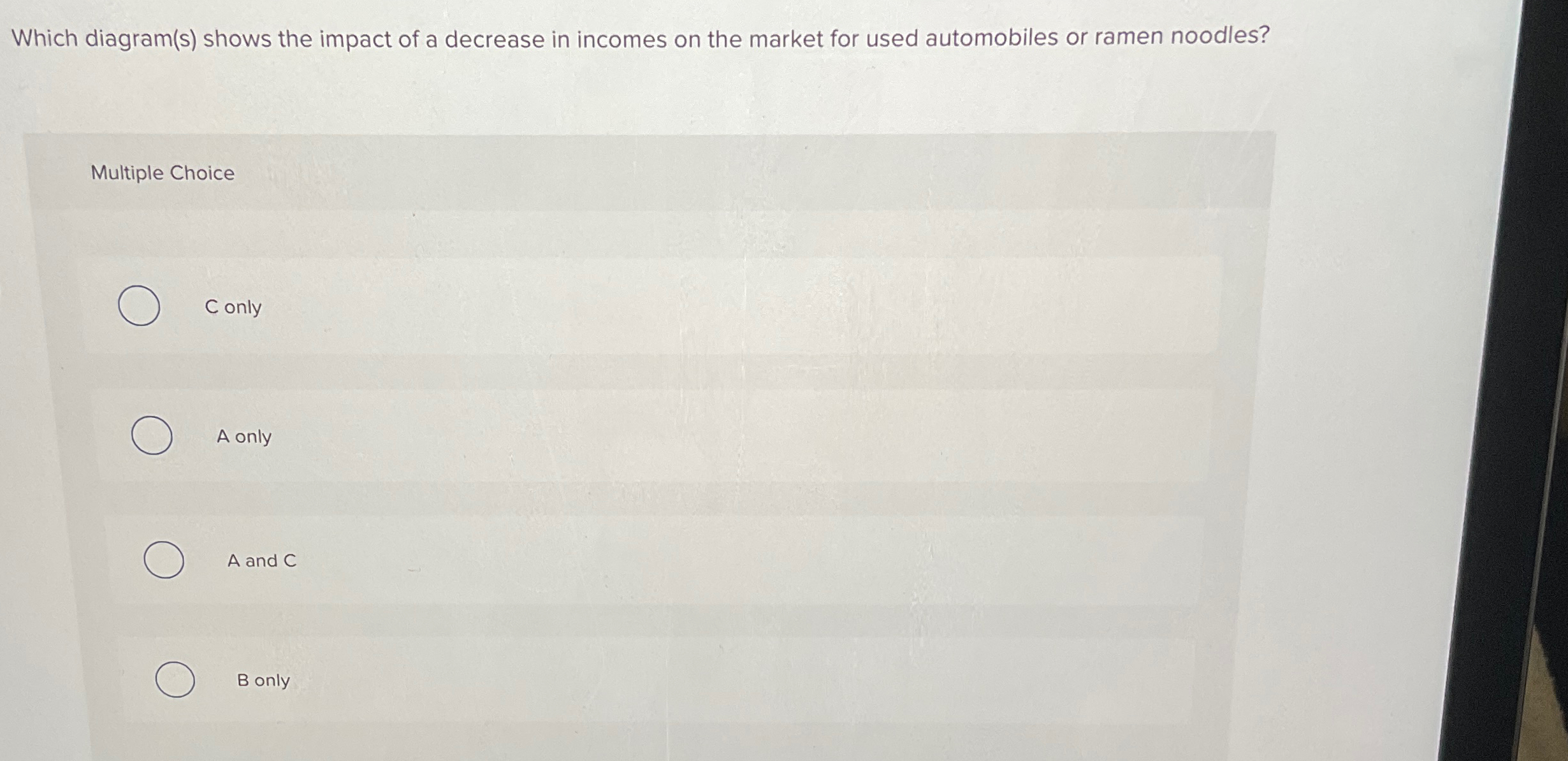 Solved Which diagram(s) ﻿shows the impact of a decrease in | Chegg.com