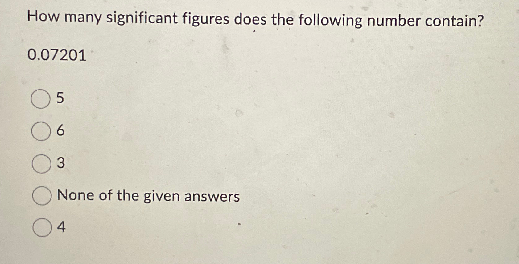 Solved How Many Significant Figures Does The Following 5657