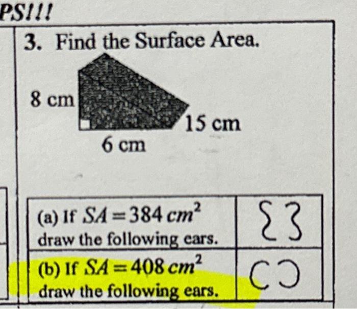 Solved 3. Find The Surface Area. | Chegg.com