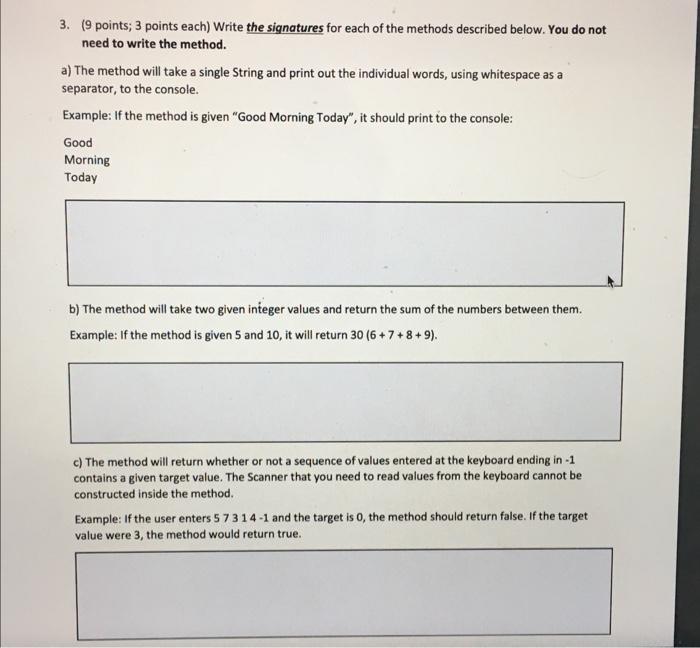 Solved Suppose we have the method defined below: public | Chegg.com
