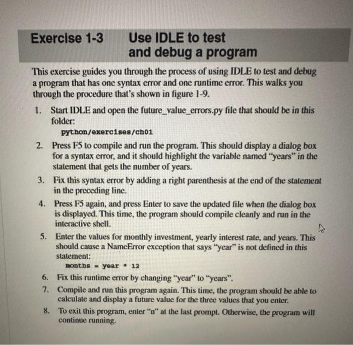 Solved This exercise guides you through the process of using | Chegg.com