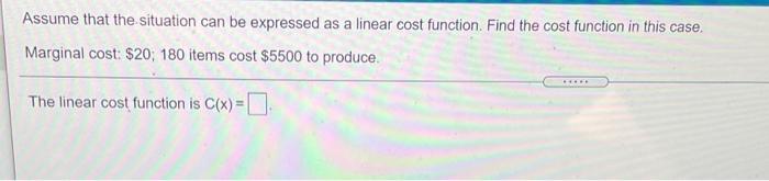 Solved Assume that the situation can be expressed as a | Chegg.com