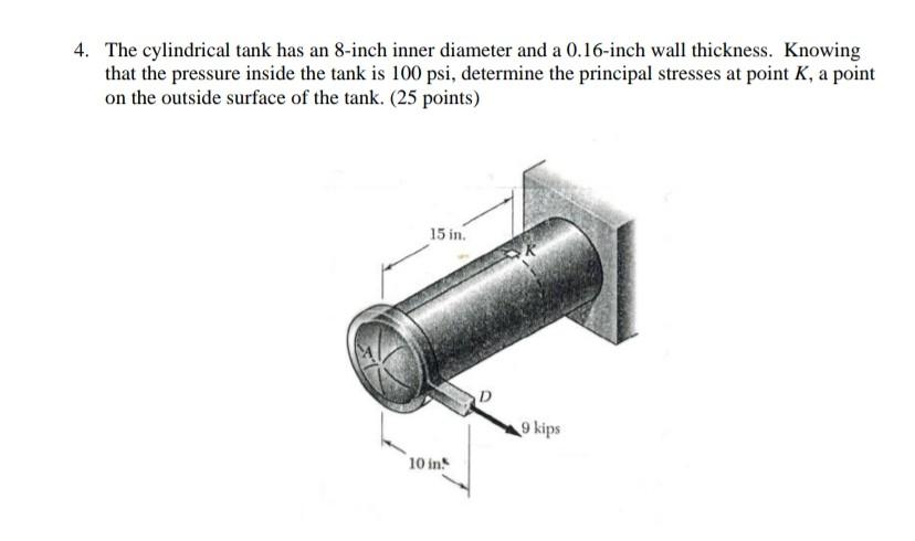8 Inches In Diameter Solved 4. The cylindrical tank has an 8-inch inner diameter | Chegg.com