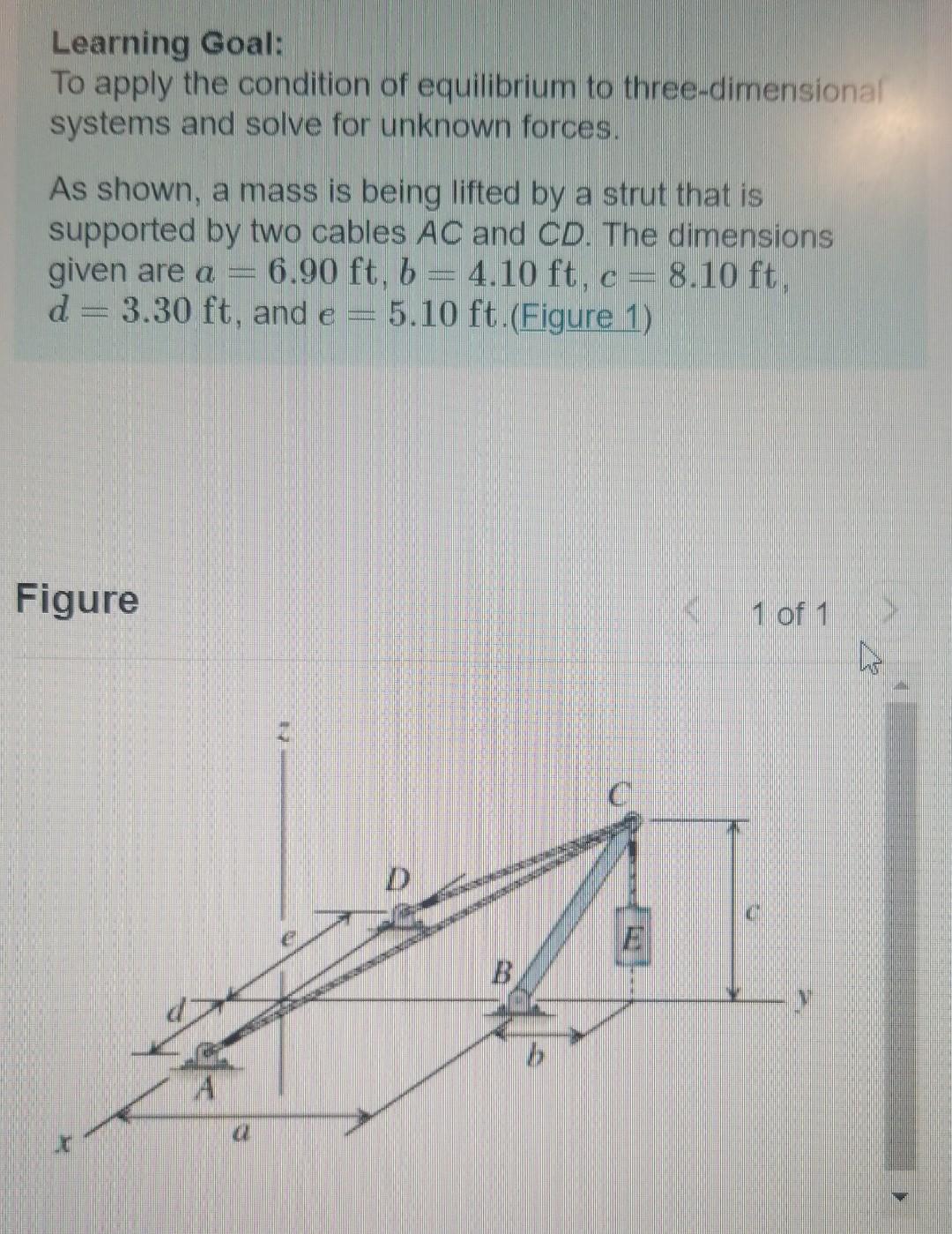 Solved Learning Goal: To apply the condition of equilibrium | Chegg.com
