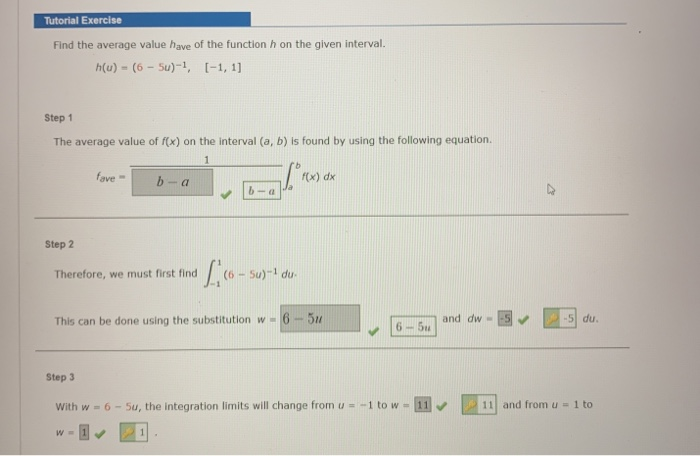 Solved Tutorial Exercise Find the average value have of the | Chegg.com