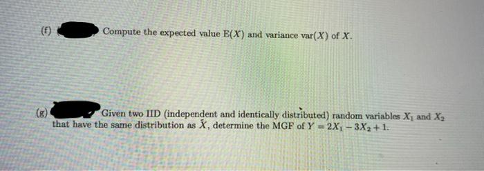 Solved Suppose that a continuous random variable X has the | Chegg.com