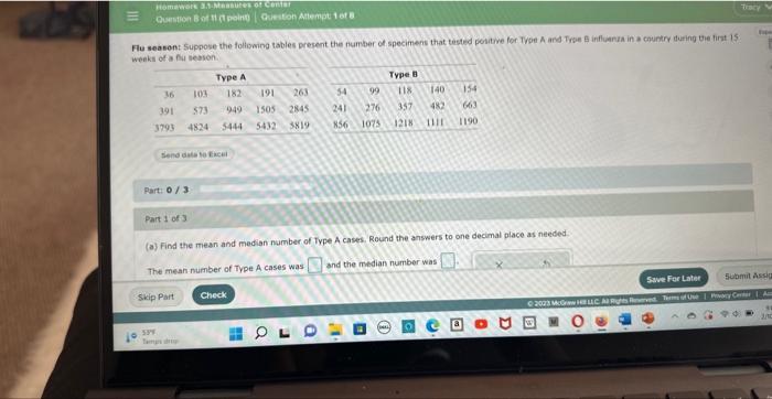 Solved Flu Seasont Suppose The Following Tables Present The | Chegg.com