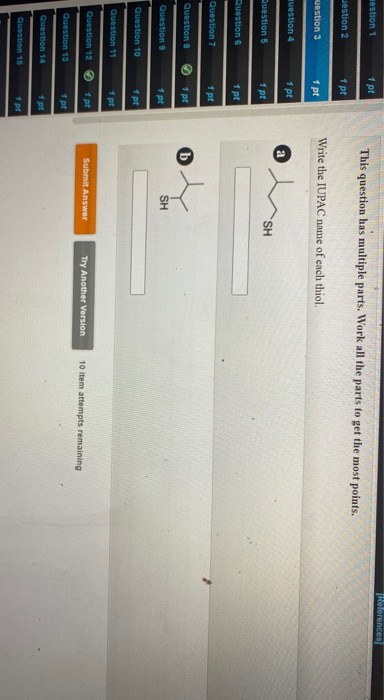 Solved Question 1 1 Pt This Question Has Multiple Parts. | Chegg.com