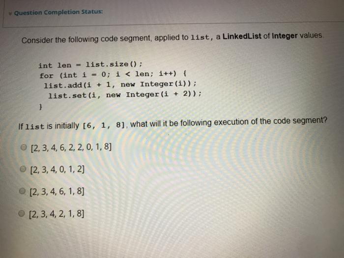 Solved * Question Completion Status: Consider the following | Chegg.com