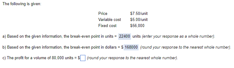 Solved The following is given:a) ﻿Based on the given | Chegg.com