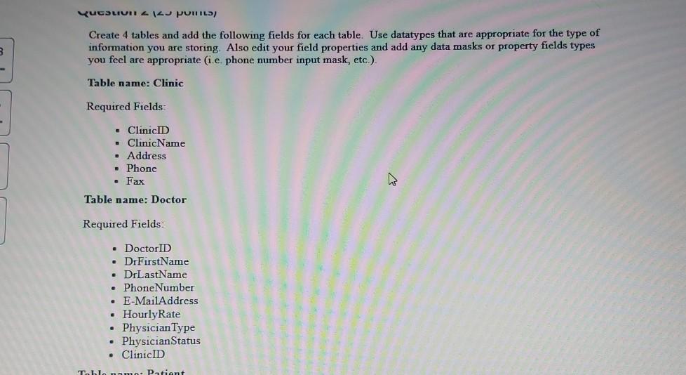 Solved Question 10 (15 points) Create a Make Table query to | Chegg.com