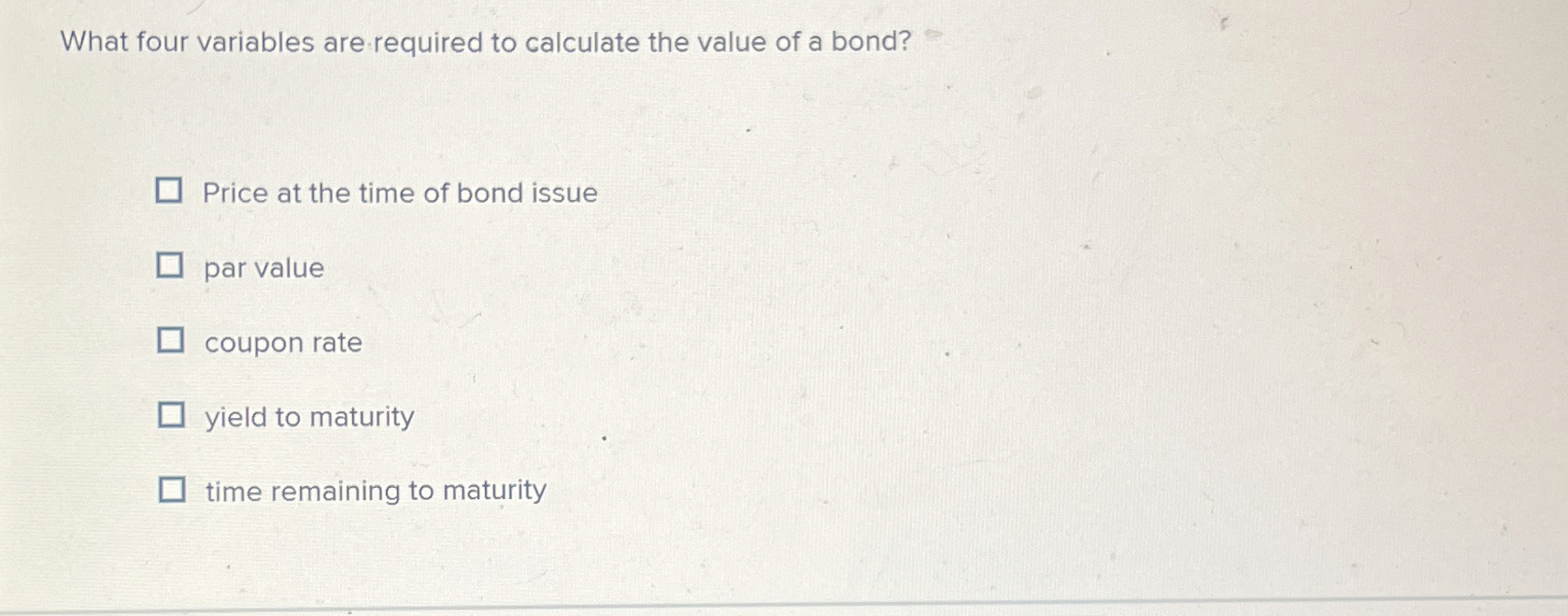 Solved What four variables are required to calculate the | Chegg.com