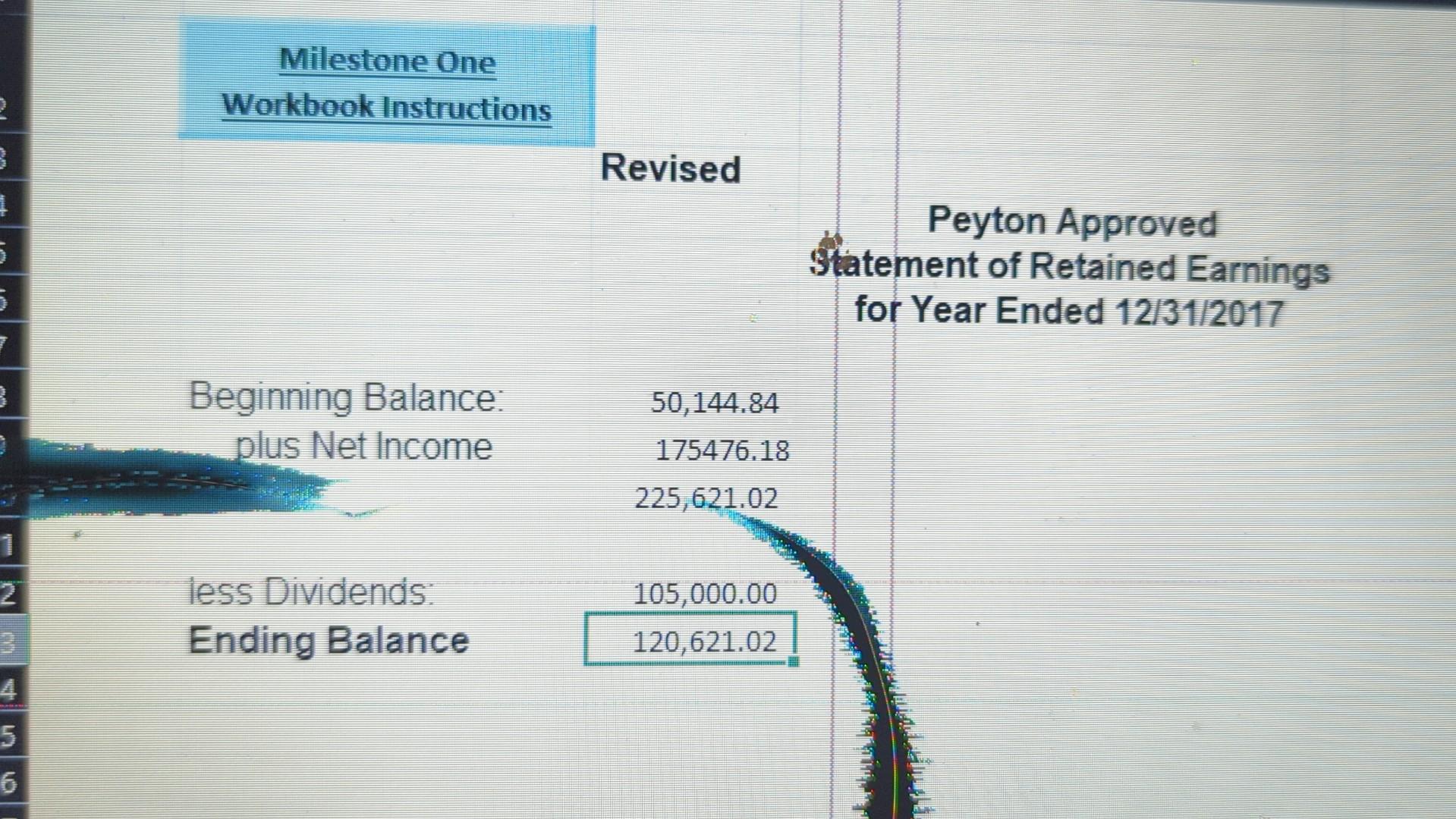 Peyton Approved Balance Sheet As Of Daramhor 24 | Chegg.com