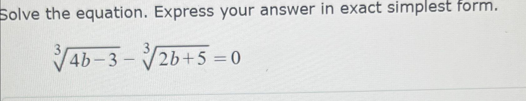 Solved Solve the equation. Express your answer in exact | Chegg.com