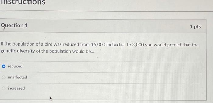 Solved Question 3 1 pts A mutation occurs in a plant. Which | Chegg.com