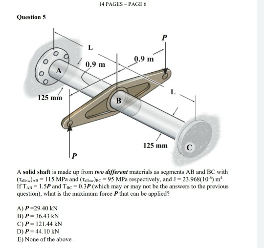 Solved 14 Pages Page 6 Question 5 P L O 0 9 M 0 9 M 125 Chegg Com