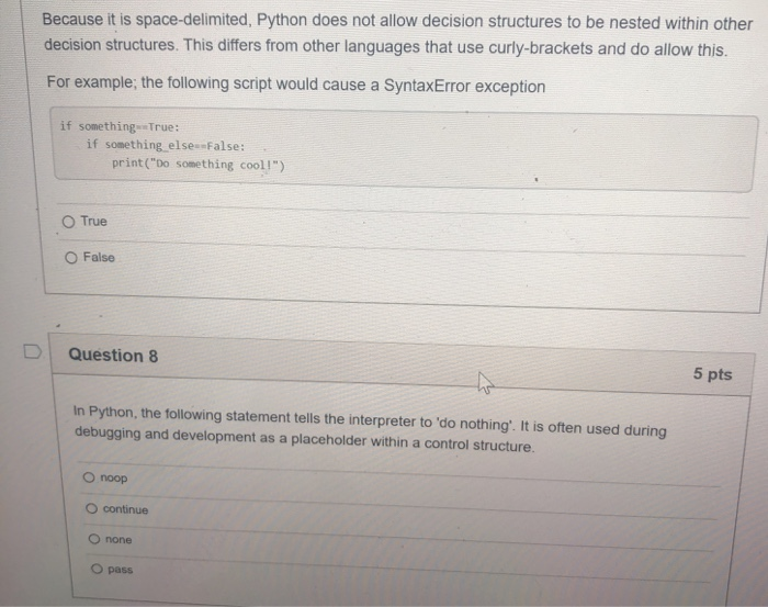 Solved Because It Is Space-Delimited, Python Does Not Allow | Chegg.Com