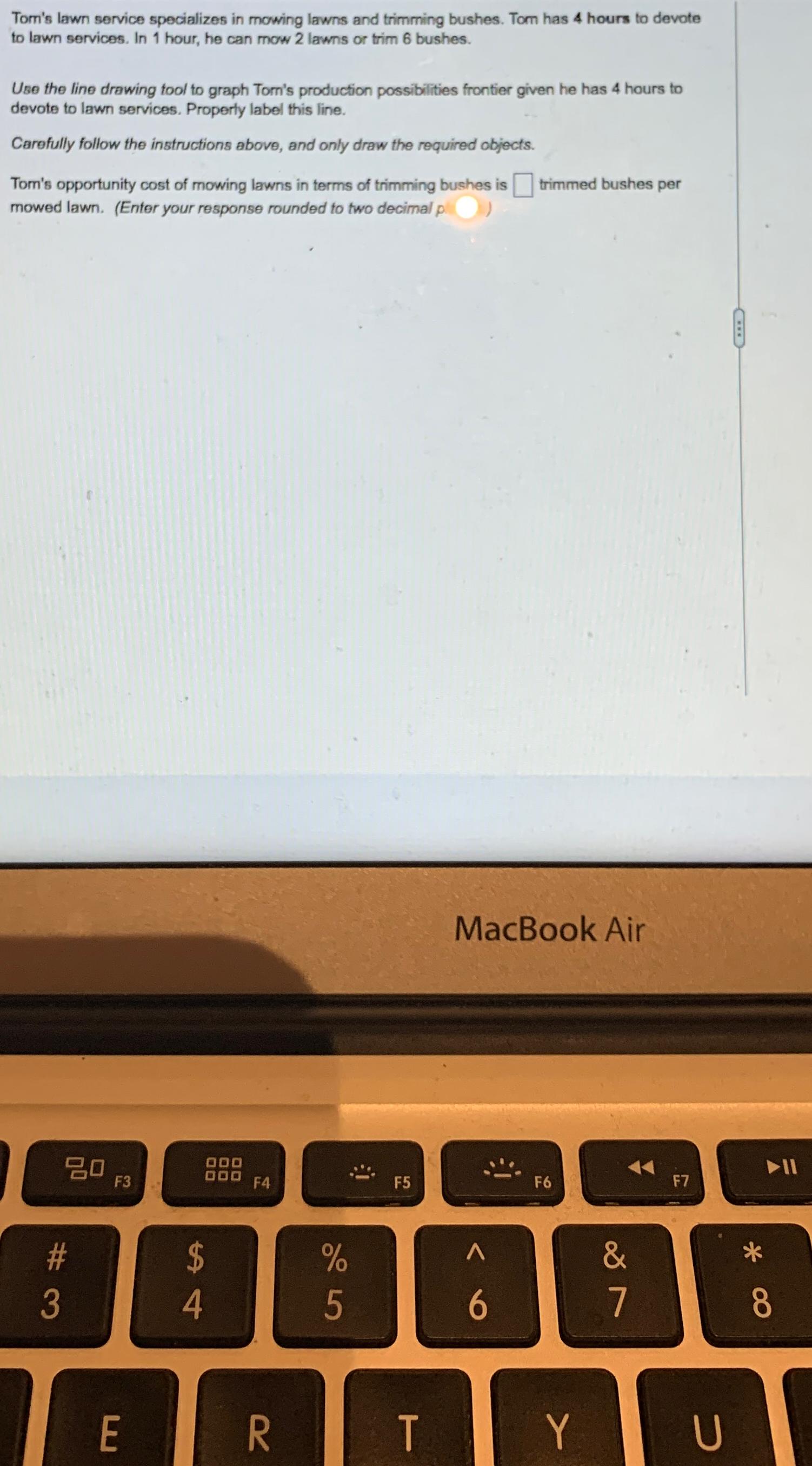 Solved Tom's lawn service specializes in mowing lawns and