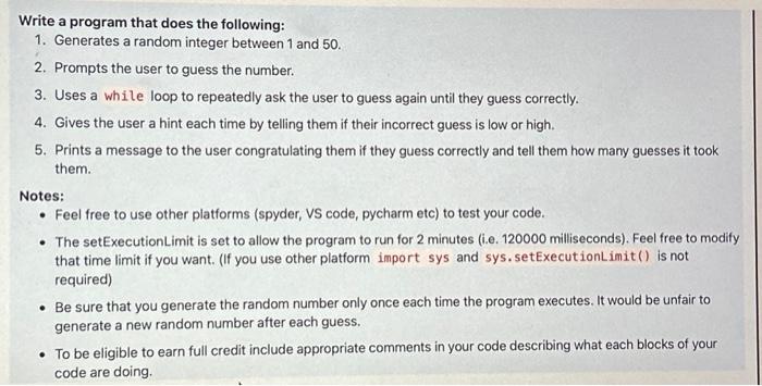 Solved Write a program that does the following: 1. Generates | Chegg.com