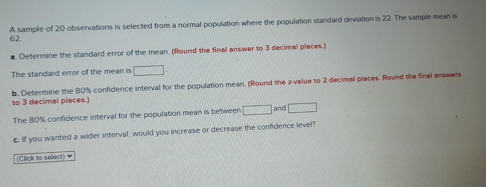 Solved A Sample Of 20 Observations Is Selected From A Normal Chegg Solved A Sample Of 20 Observations Is Selected From A Normal Chegg
