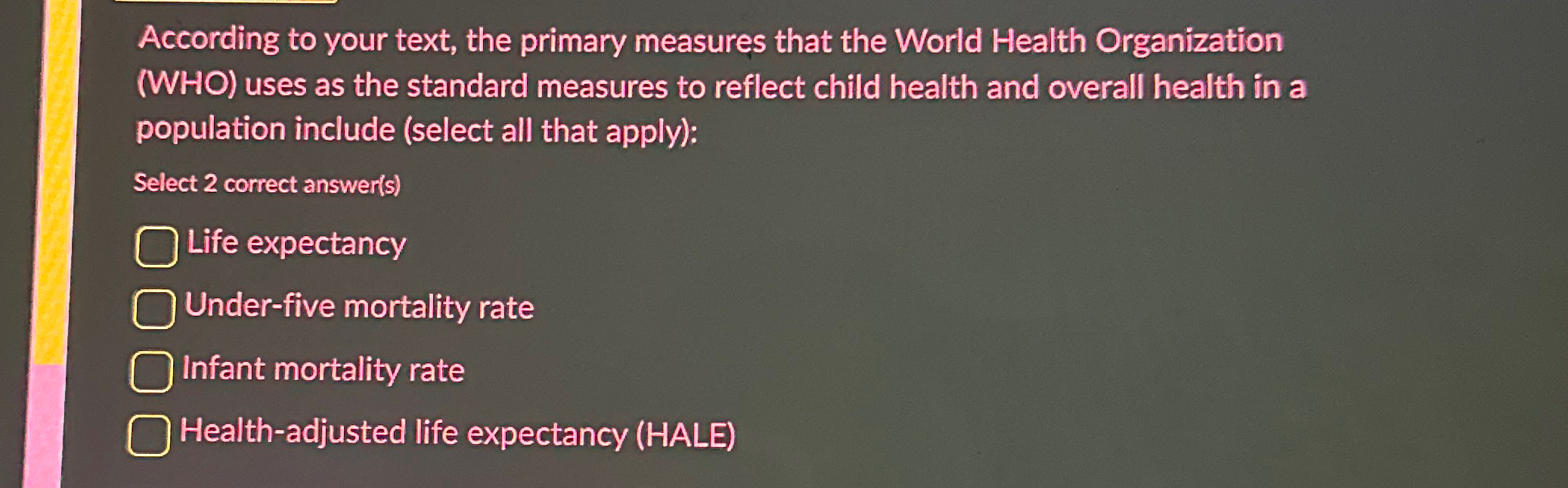 Solved According to your text, the primary measures that the | Chegg.com