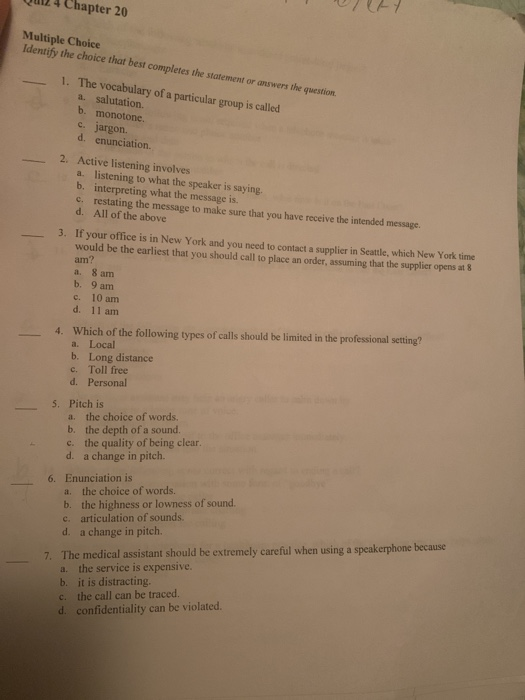 Multiple Choice Identify the choice that best completes the statement or  answers the question, The next 