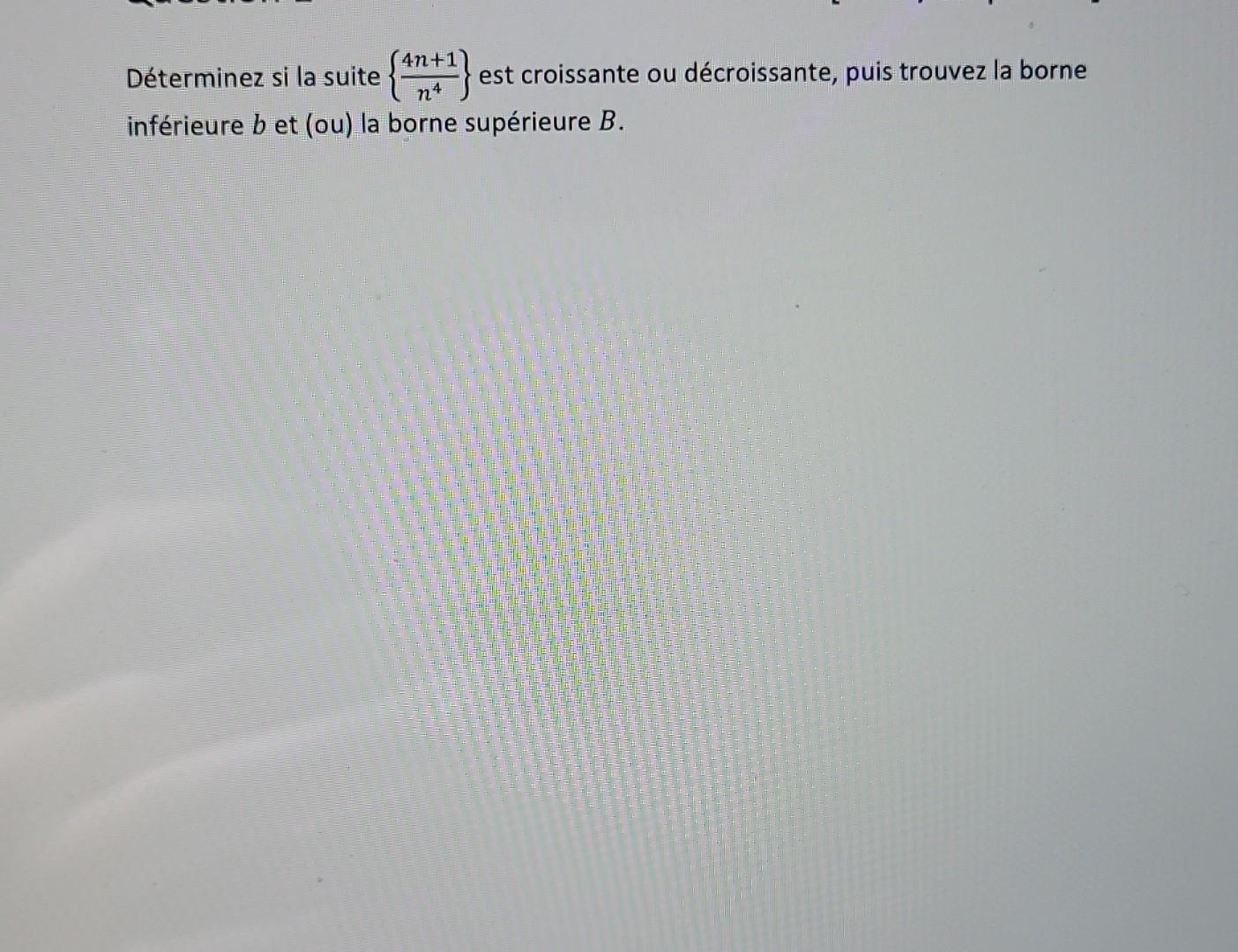 comment savoir si une suite est croissante ou décroissante