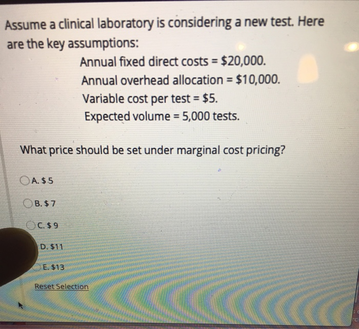 Solved Assume a clinical laboratory is considering a new | Chegg.com
