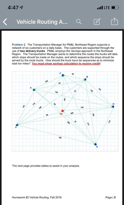 4 47 4 Ilted U Vehicle Routing A Q U Proble Chegg Com