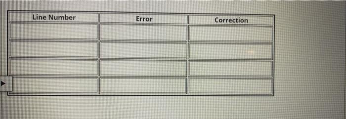 Solved identify and correct errors in each of the following | Chegg.com