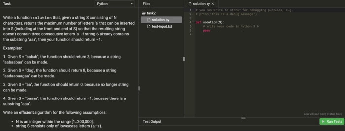 Solved Task Python Files Solutionpy X Write Stdout Debugg