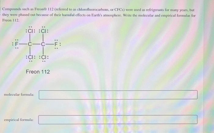 Solved Write the formula for each compound. Capitalization | Chegg.com