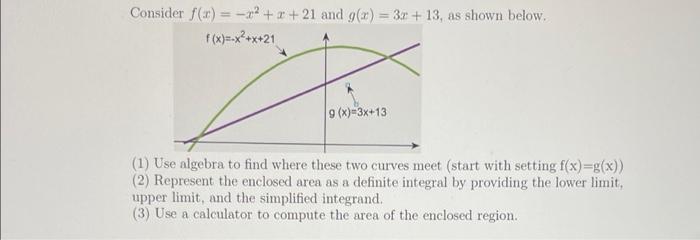 Solved Consider F 12 X 21 And G x 30 13 As Chegg