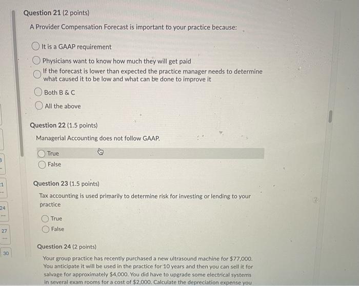 Solved Question 19 (2 points) A group practice manager's | Chegg.com