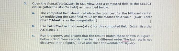 1. Create a new query in SQL View based on the States | Chegg.com