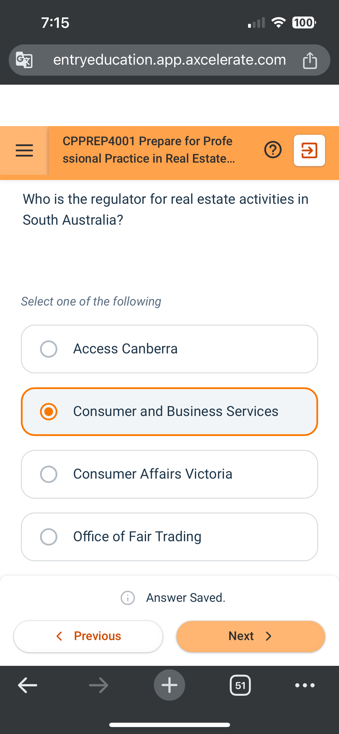 Solved Who is the regulator for real estate activities in