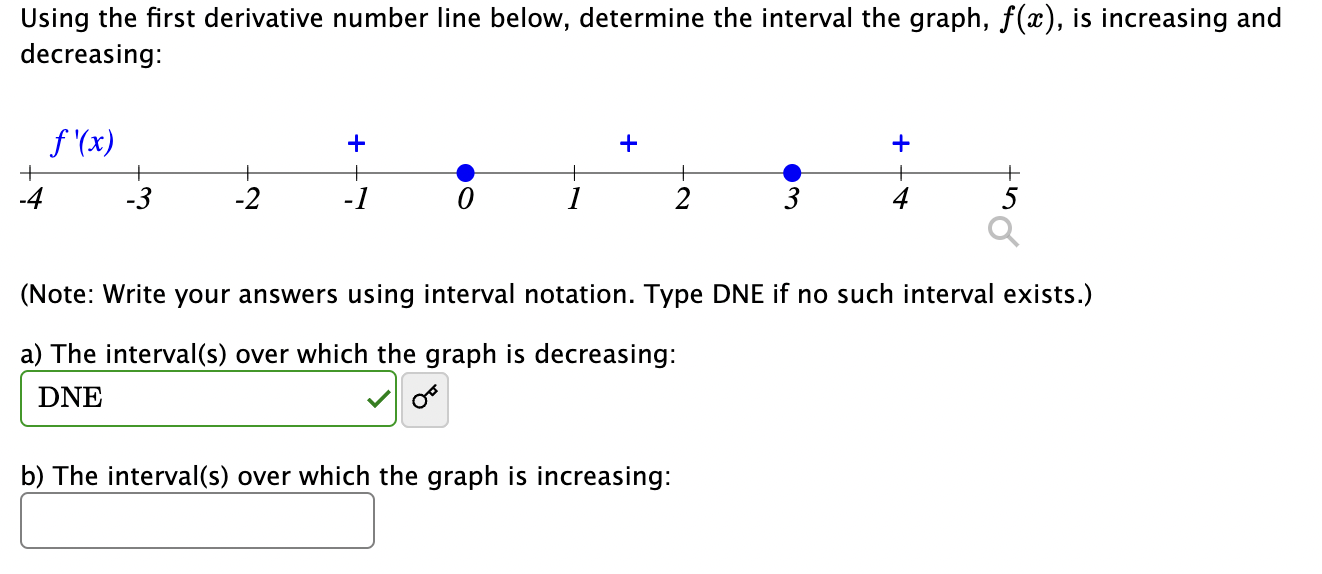 Solved Using the first derivative number line below, | Chegg.com