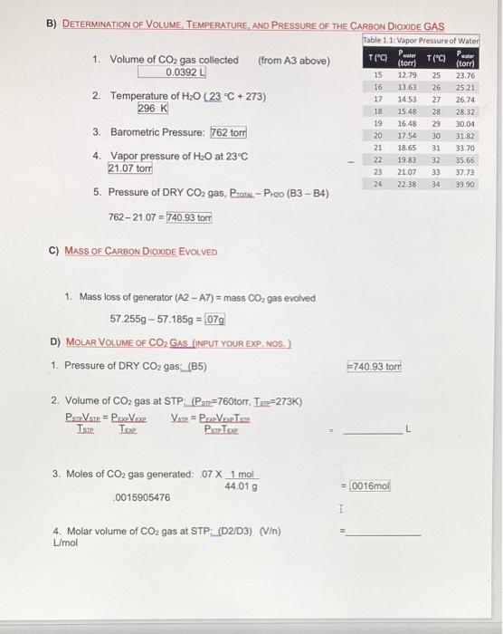 Solved Collected Data (done For You): 1. Mass Of CaCo3 | Chegg.com