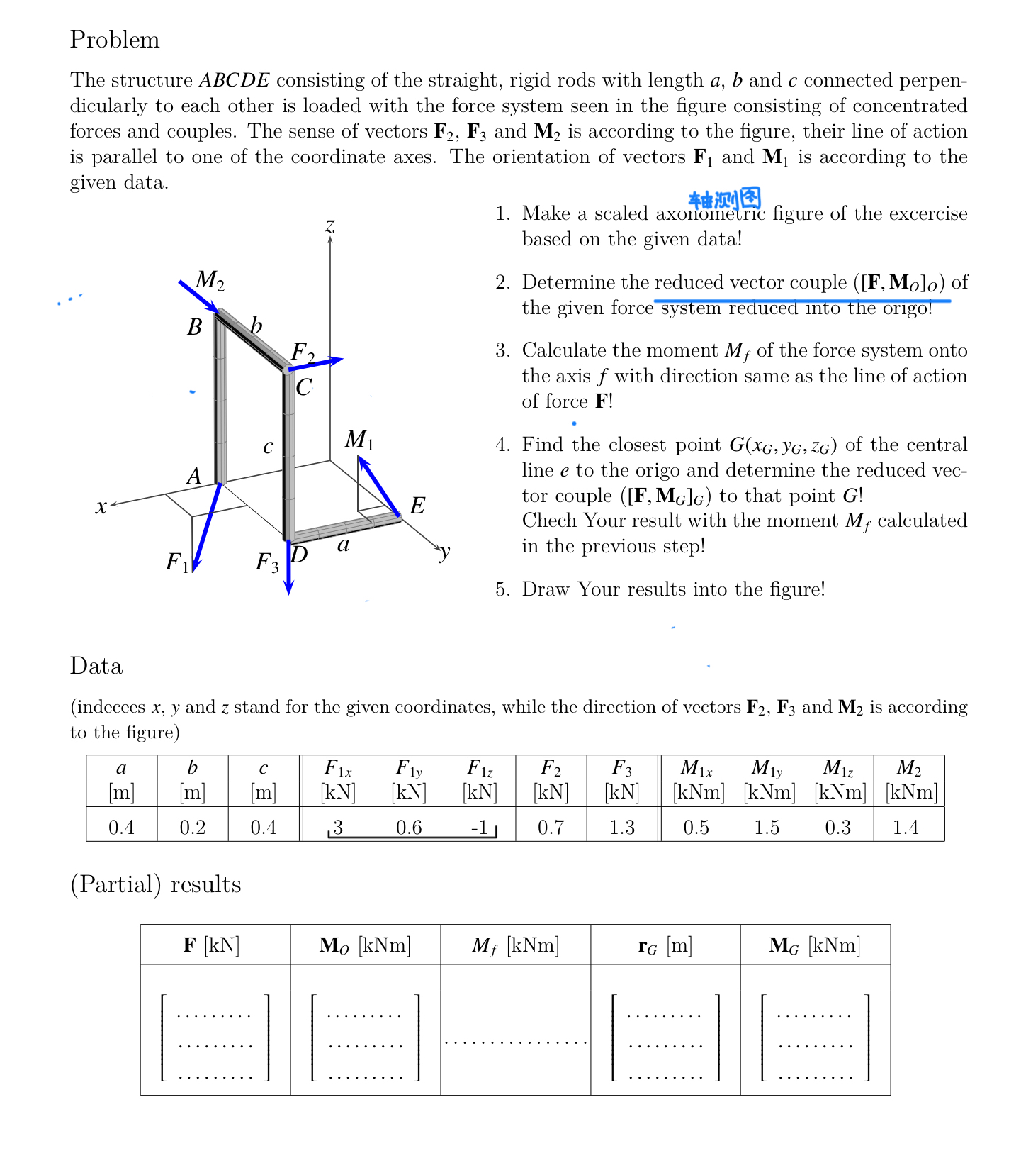 Solved ProblemThe structure ABCDE consisting of the | Chegg.com
